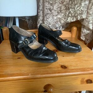 Vintage Aldo Black Mary Jane Heels